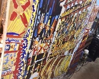 Coconut Grove artist Jack Amoroso! Tangier’s 1970’s Limited Edition Original 
Please text Susan for details? This is a huge painting!
