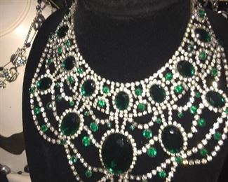 Gorgeous Vintage Statement Necklace & Earrings
