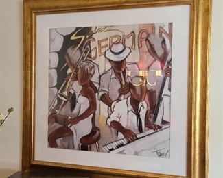 Jazz prints...29" square