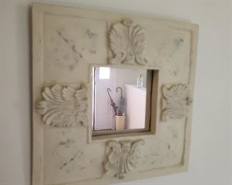 French scroll mirror...12" x 12"