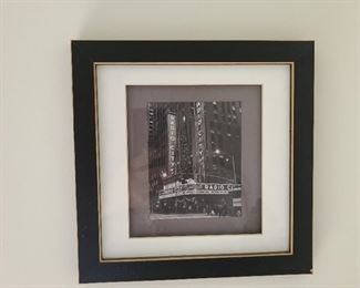 Radio City Music Hall scene...10" square