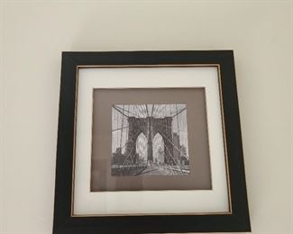 Brooklyn Bridge scene...10" square