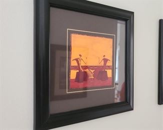 Trio of prints with people...12" x 12" each