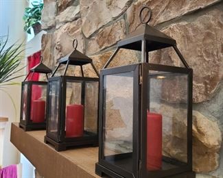 Trio of lanterns...12" high