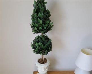 This artificial topiary is 32" tall.