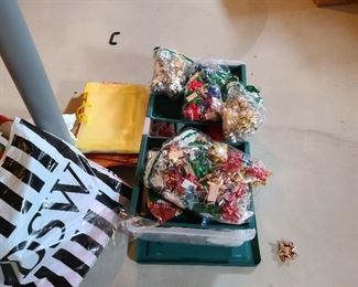 Bows, gift wrap and ribbon