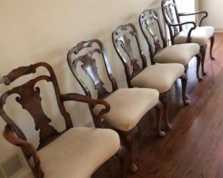Outstanding Set of 10 Antique Georgian Walnut Dining Chairs