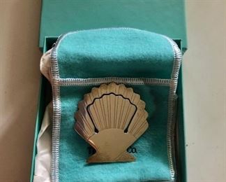 $50 Tiffany & Co. Sterling Silver Clam Shell bookmark
