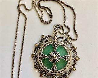 $50 Sterling necklace with pendant 