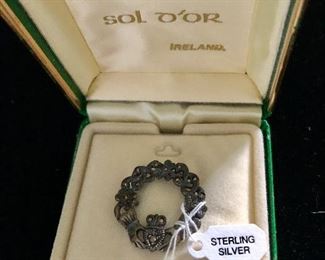 $15 Irish sterling silver pin New in Box