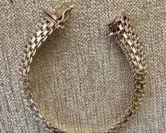$45 Sterling silver mesh bracelet Made in Italy