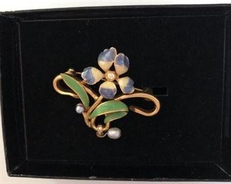 $30 Detail Joan Rivers Flower pin 