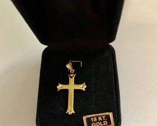 $45 14K Gold Cross New in Box