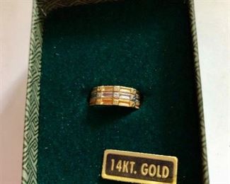 $65 14K 3 types of gold ring