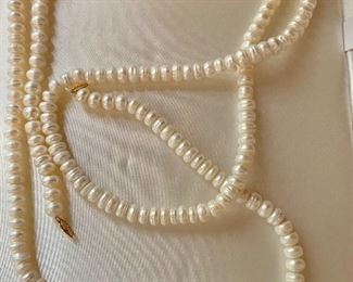 $195 long pearl necklace