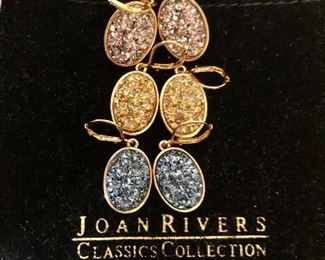 $30 Set of 3 pairs Joan Rivers earrings 