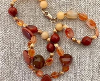 $65 Detail lot of 3 stones necklaces