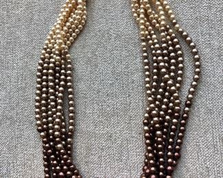 $30 Joan Rivers pearl  multi strand necklace 