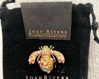 $35 Queen Bee Joan Rivers enamel bee New in Box