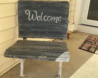 Welcome bench
