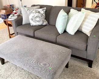 Living Room Grey Sofa $95 Grey Ottoman Please feel free to text ahead to purchase 206-669-0540 We can assist with curb outdoor pickup- Indoor shopping available with Mask 