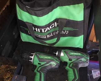 Hitachi Drill/Hammer Drill Set