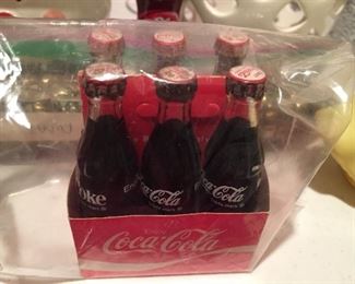 Miniature Glass Bottle Coca Cola Six Pack(1970's)