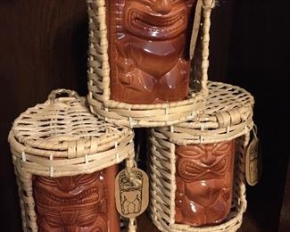 Set of Tiki Mugs