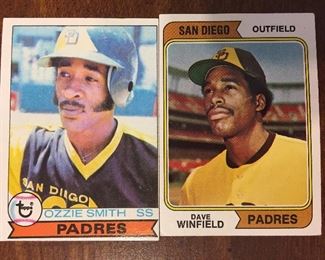 Ozzie Smith and Dave Winfield Rookie Cards