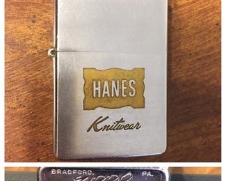 Vintage Hanes Knitwear Zippo Lighter