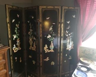 room divider both sides decorated