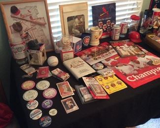 A nice variety of st.louis cardinals collectibles 