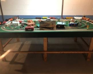 This is a fully functioning railroad table.  We will be taking sealed bids on the complete set throughout the sale.