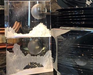 Small Decorative 3d Laser Crystal Glass Blocks