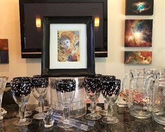 Barware, Glass Pitchers, Ice Buckets...