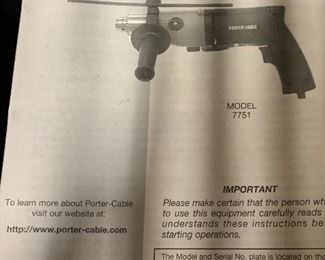 Porter Cable Double Insulated Drill