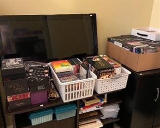 TV's, movies and CD's.