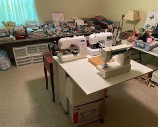 Awesome gate leg rolling table. Great for extra space, then stores away.