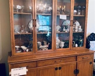 china cabinet for sale also dining table & 6 chairs- Mid Century Look  Really Nice!