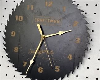 Craftsman Saw Blade Clock $8.00