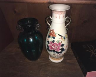 Pair of decorative vases $20