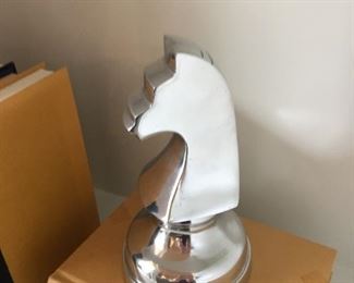 SOLD  $35 14.5" aluminum chess piece