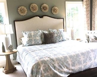 $750 bed (bed linens not for sale)
$36/ea. Wall decor