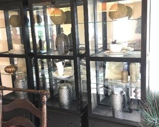 $595 glass display cabinet (1of 3)