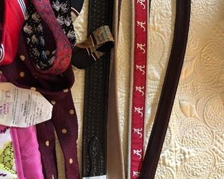 Men's belts and ties