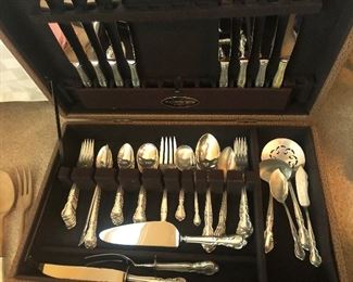 Easterling Sterling flatware service for 8 with serving pieces 