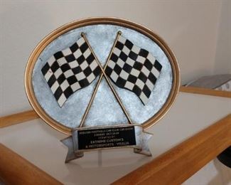 Back Bedroom Center:  Trophy for Vintage Car 