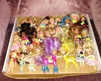 Bedroom #2 toys  Small Barbies 