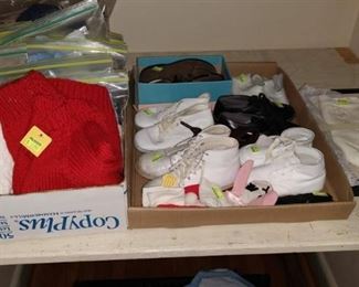 Hall Closet:   Baby Clothes 