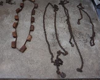 cistern cups, chains